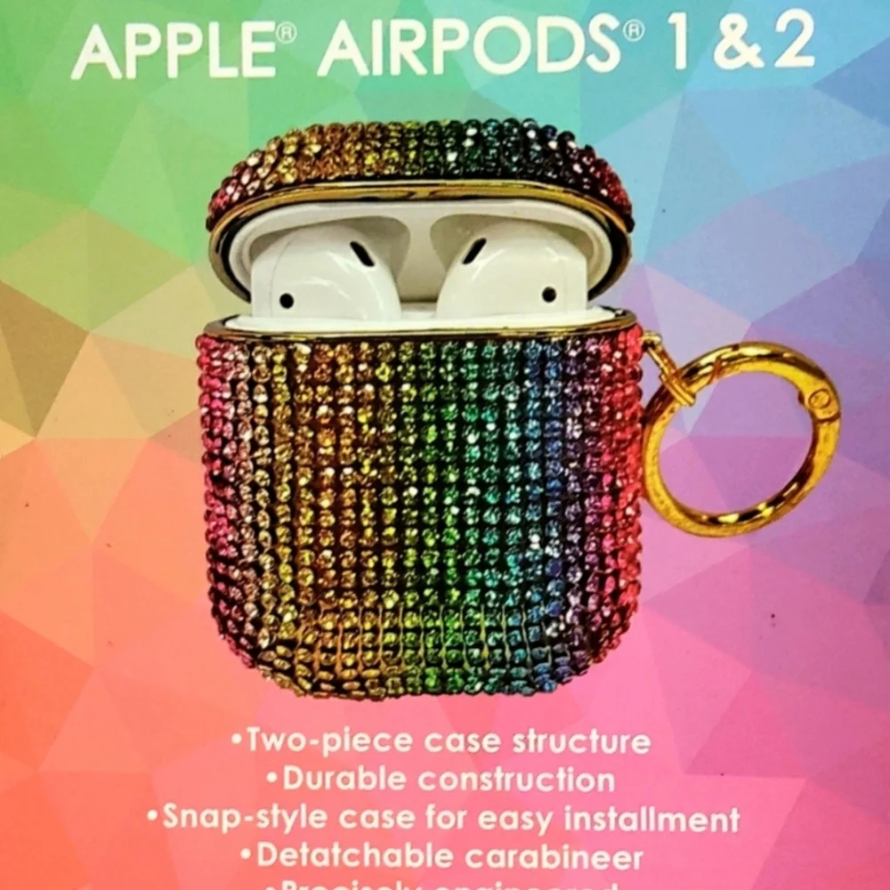 🌻 Apple Charging Station Rhinestone AirPods Case 4 Apple Watch & iPhone